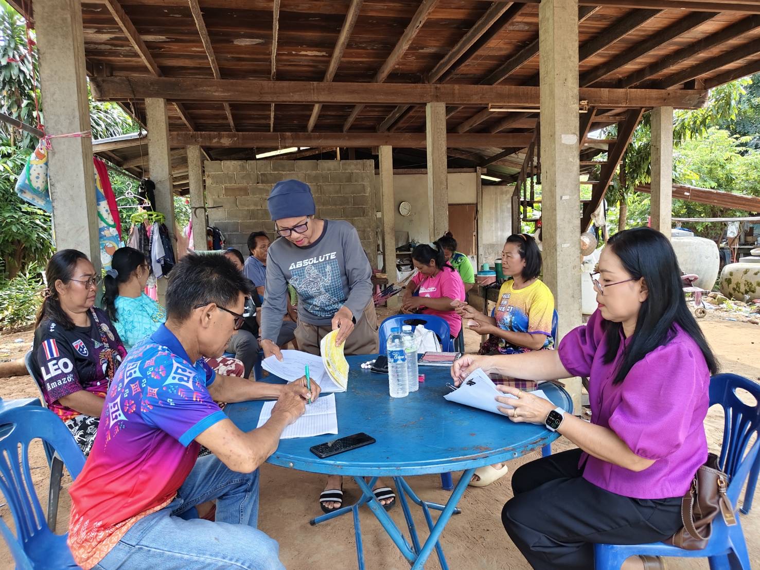 พช.แวงใหญ่ : ติดตาม สนับสนุนการดำเนินงาน โครงการแก้ไขปัญหาความยากจน (กข.คจ.)