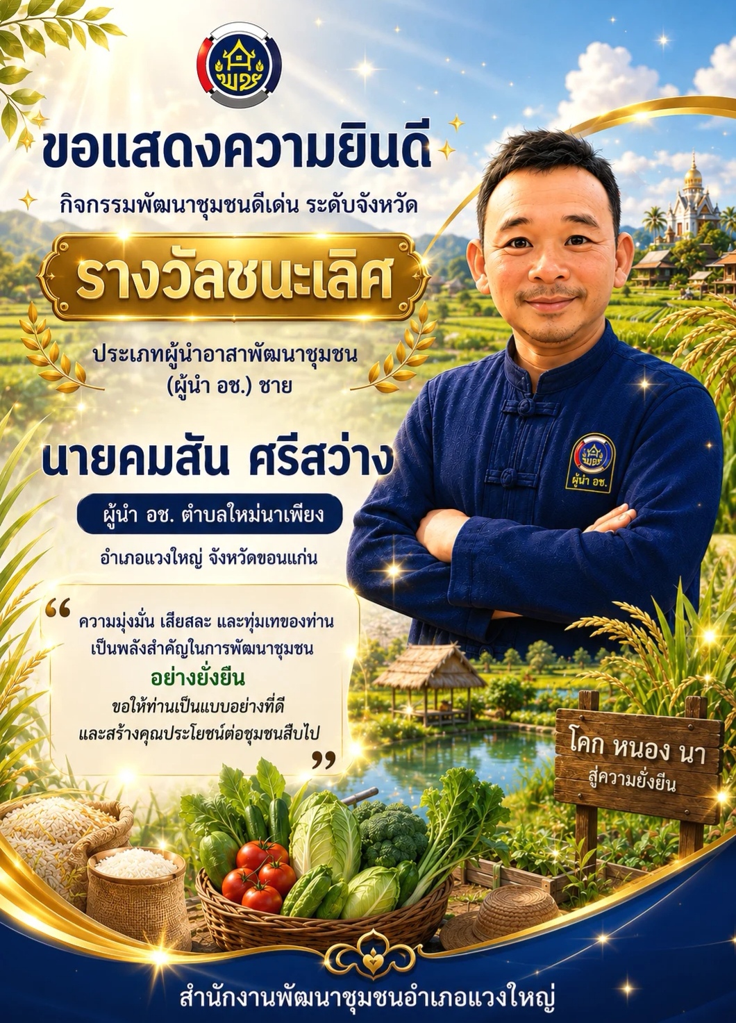 🎉🎊 **ขอแสดงความยินดีอย่างยิ่ง** 🎊🎉